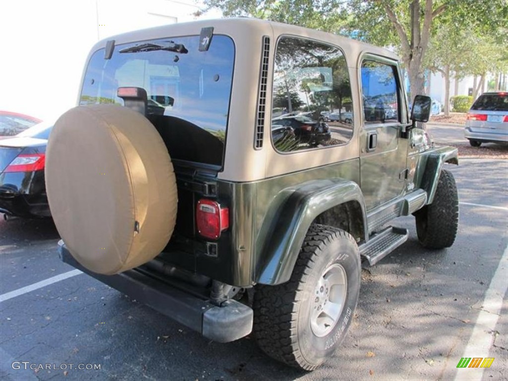 1998 Wrangler Sahara 4x4 - Moss Green Pearl / Gray photo #2