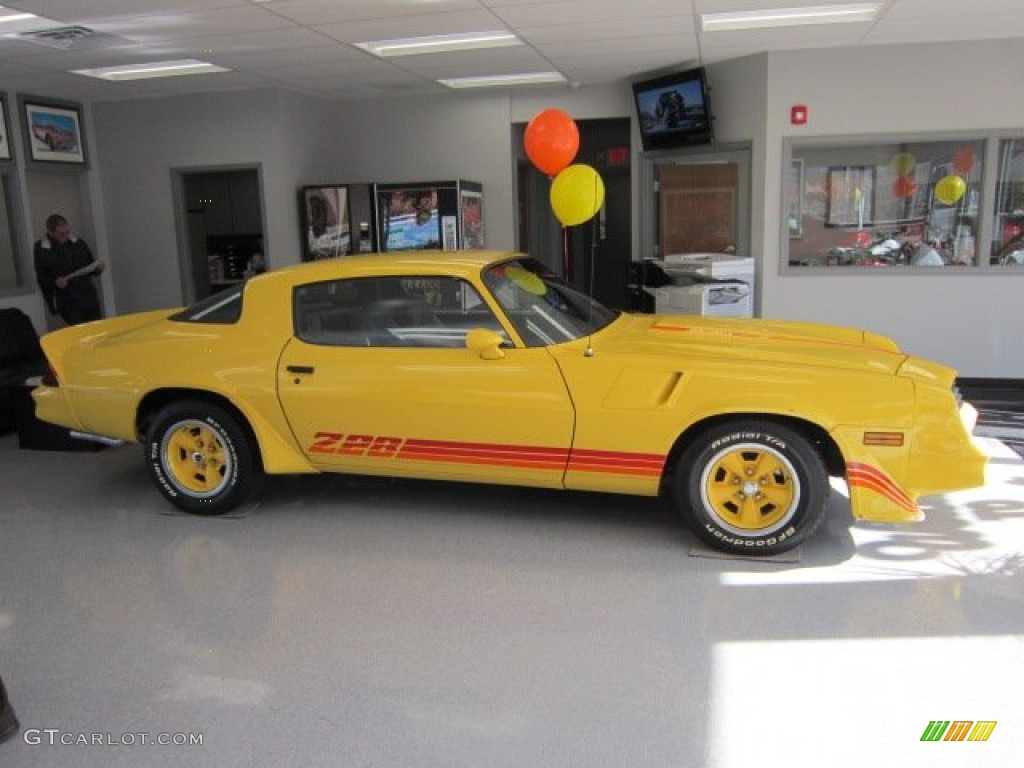 Bright Yellow 1980 Chevrolet Camaro Z28 Sport Coupe Exterior Photo #56773335