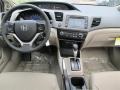 Beige 2012 Honda Civic EX-L Sedan Dashboard