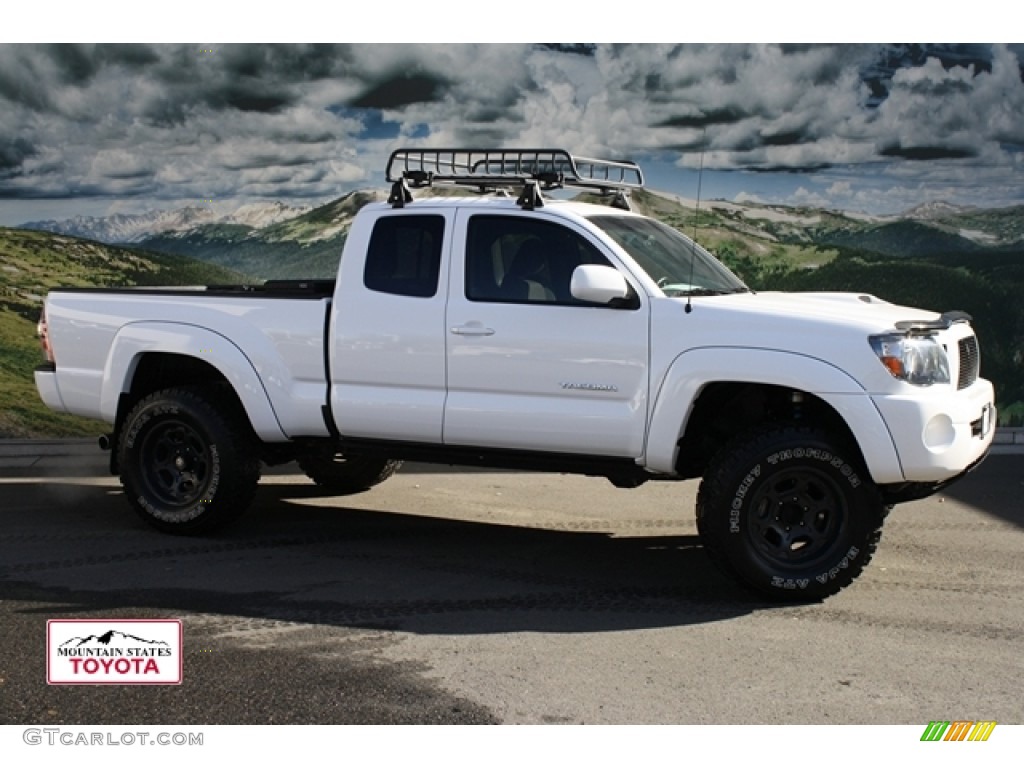 Super White Toyota Tacoma