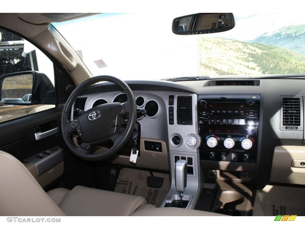 2008 Tundra Limited CrewMax 4x4 - Desert Sand Mica / Beige photo #14