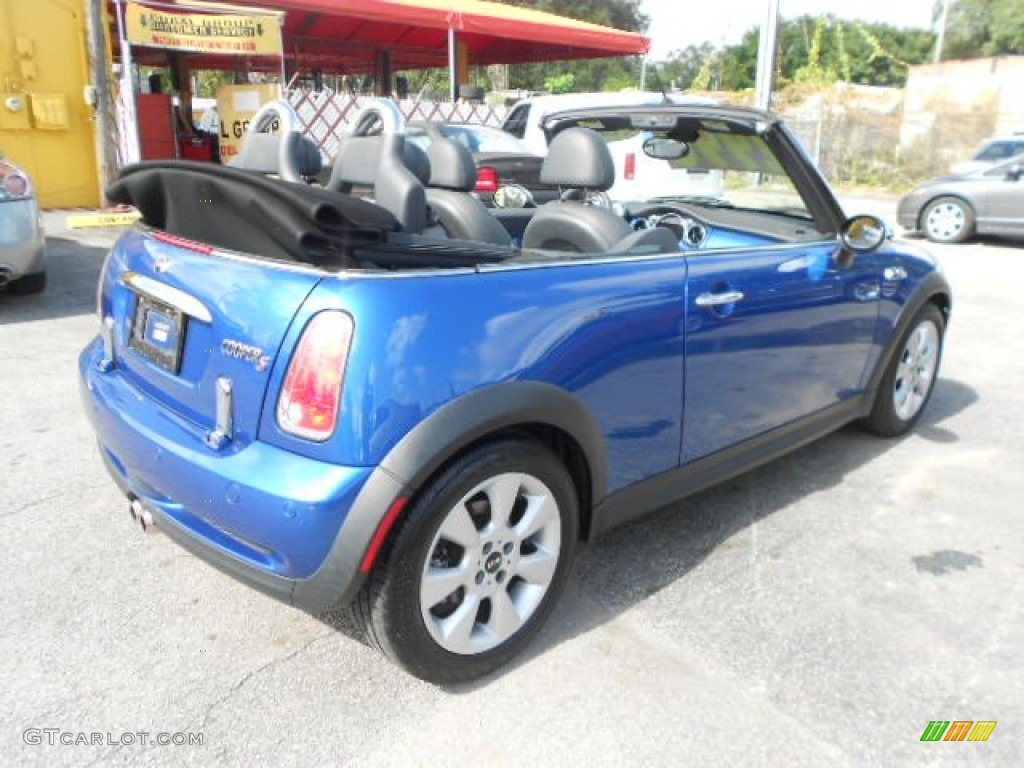 2006 Cooper S Convertible - Hyper Blue Metallic / Space Gray/Panther Black photo #4