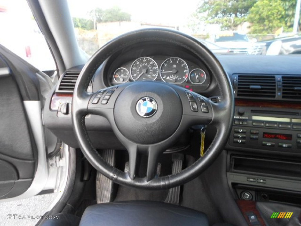 2004 3 Series 330i Coupe - Titanium Silver Metallic / Grey photo #14