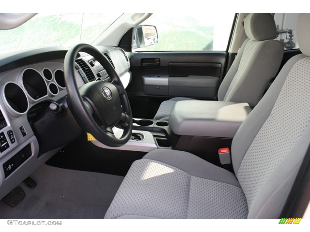 Graphite Gray Interior 2007 Toyota Tundra SR5 Double Cab 4x4 Photo #56775603