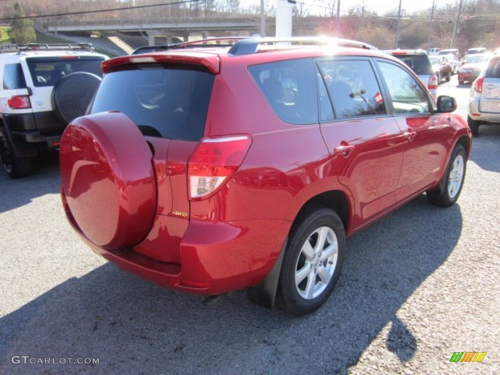 2008 RAV4 Limited V6 4WD - Barcelona Red Pearl / Taupe photo #5