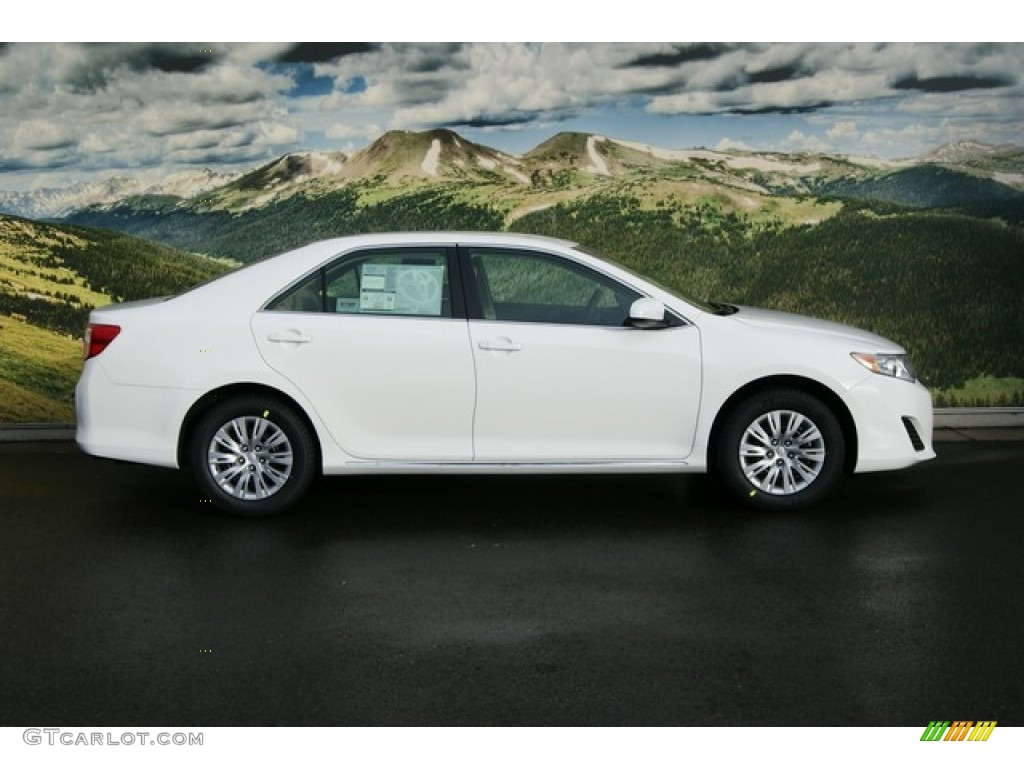 2012 Camry LE - Super White / Ivory photo #2