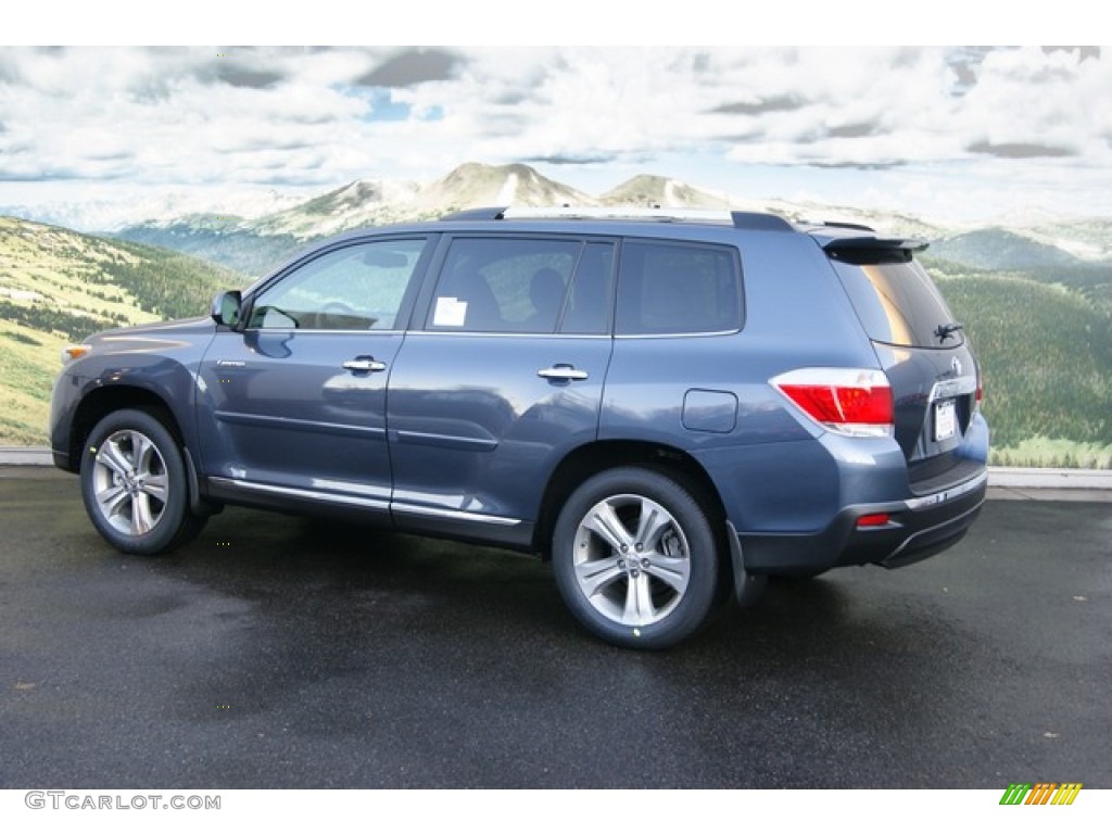 2012 Highlander Limited 4WD - Shoreline Blue Pearl / Ash photo #3