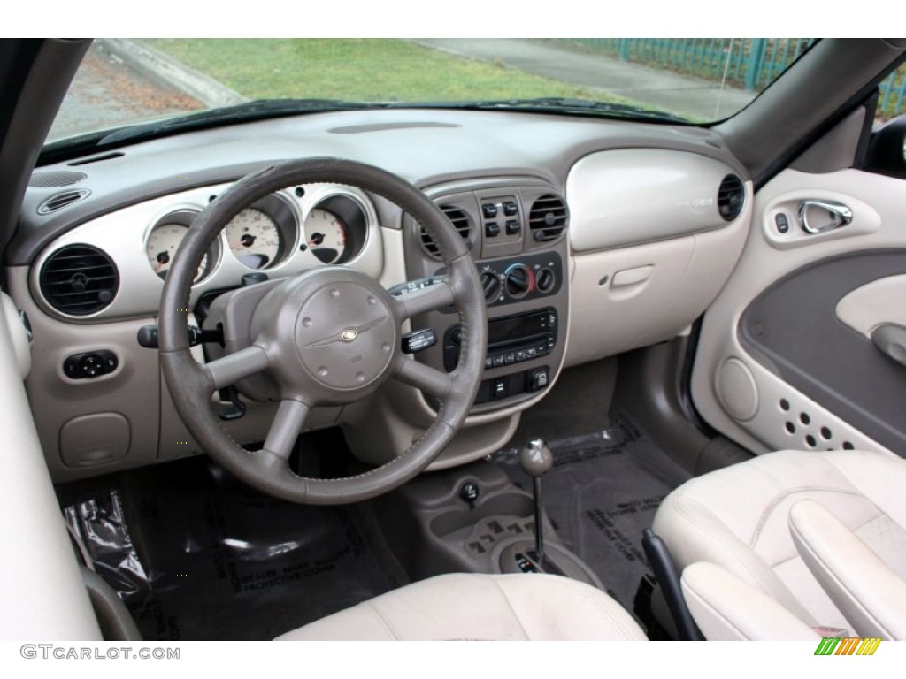 2005 Chrysler PT Cruiser Touring Turbo Convertible Taupe/Pearl Beige Dashboard Photo #56778486