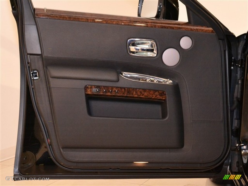 2011 Rolls-Royce Ghost Standard Ghost Model Black Door Panel Photo #56778975