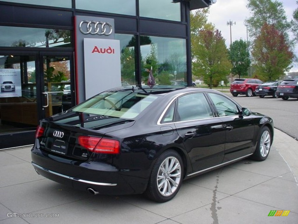 Phantom Black Pearl Effect 2011 Audi A8 L 4.2 FSI quattro Exterior Photo #56779443