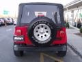 2005 Flame Red Jeep Wrangler X 4x4  photo #5