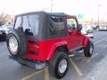 2005 Flame Red Jeep Wrangler X 4x4  photo #6