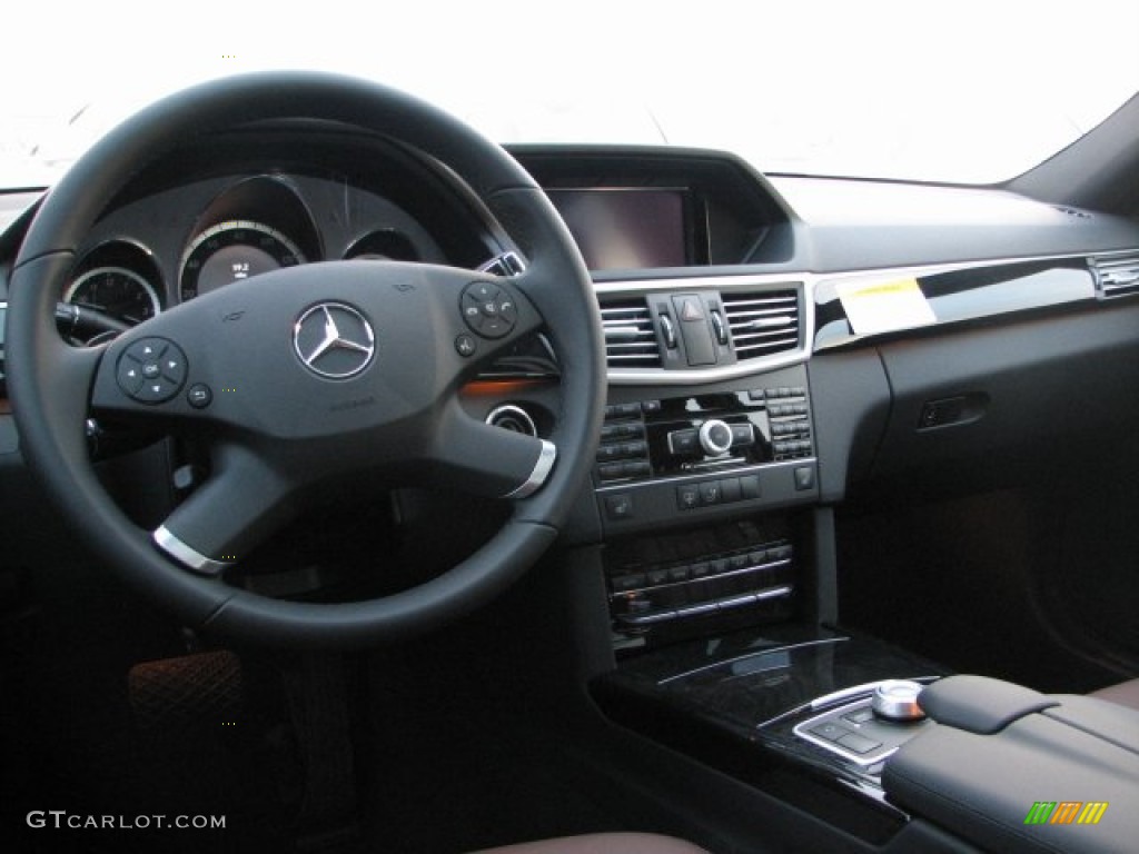 2011 Mercedes-Benz E 350 4Matic Sedan Chestnut Brown Dashboard Photo #56782354