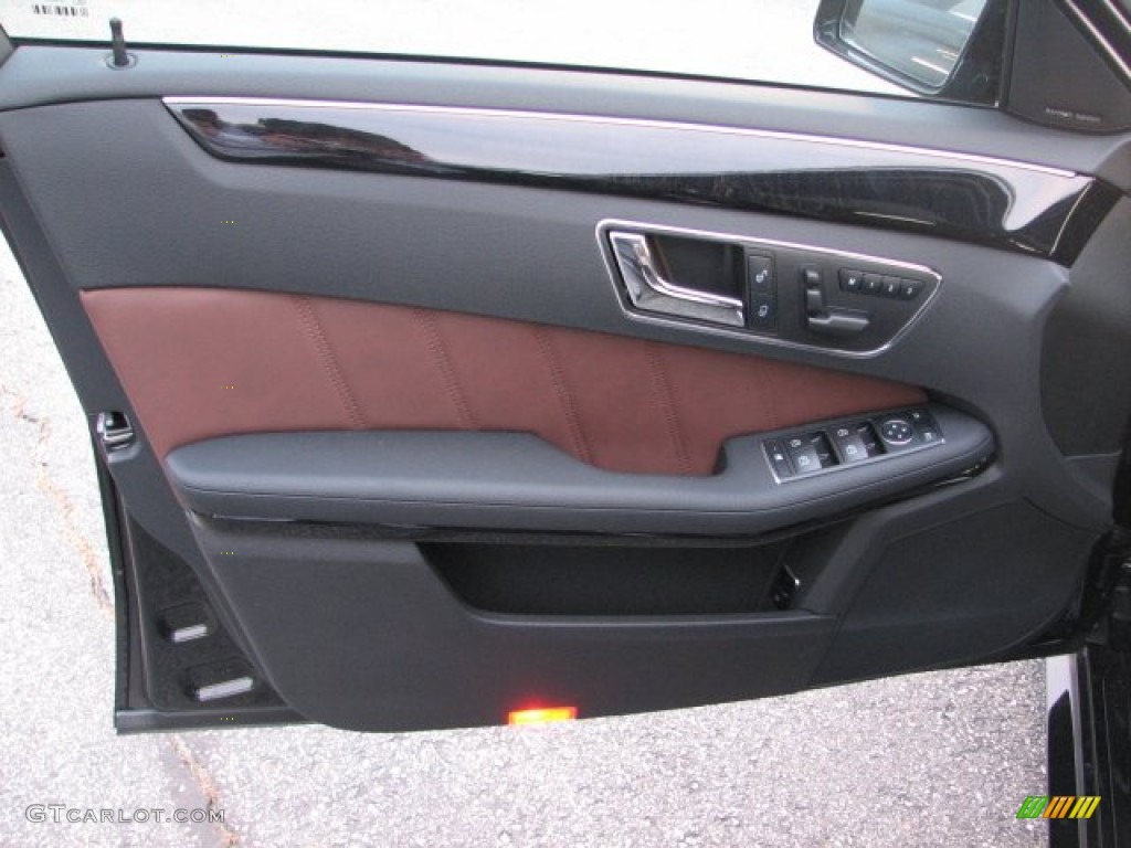 2011 Mercedes-Benz E 350 4Matic Sedan Chestnut Brown Door Panel Photo #56782369