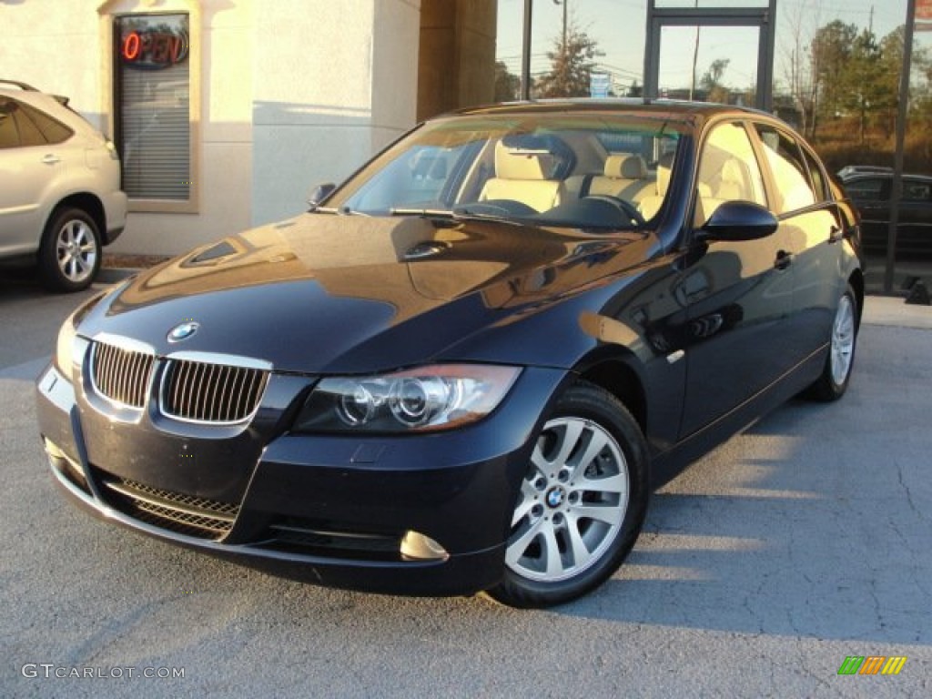 2006 3 Series 325xi Sedan - Monaco Blue Metallic / Beige photo #1