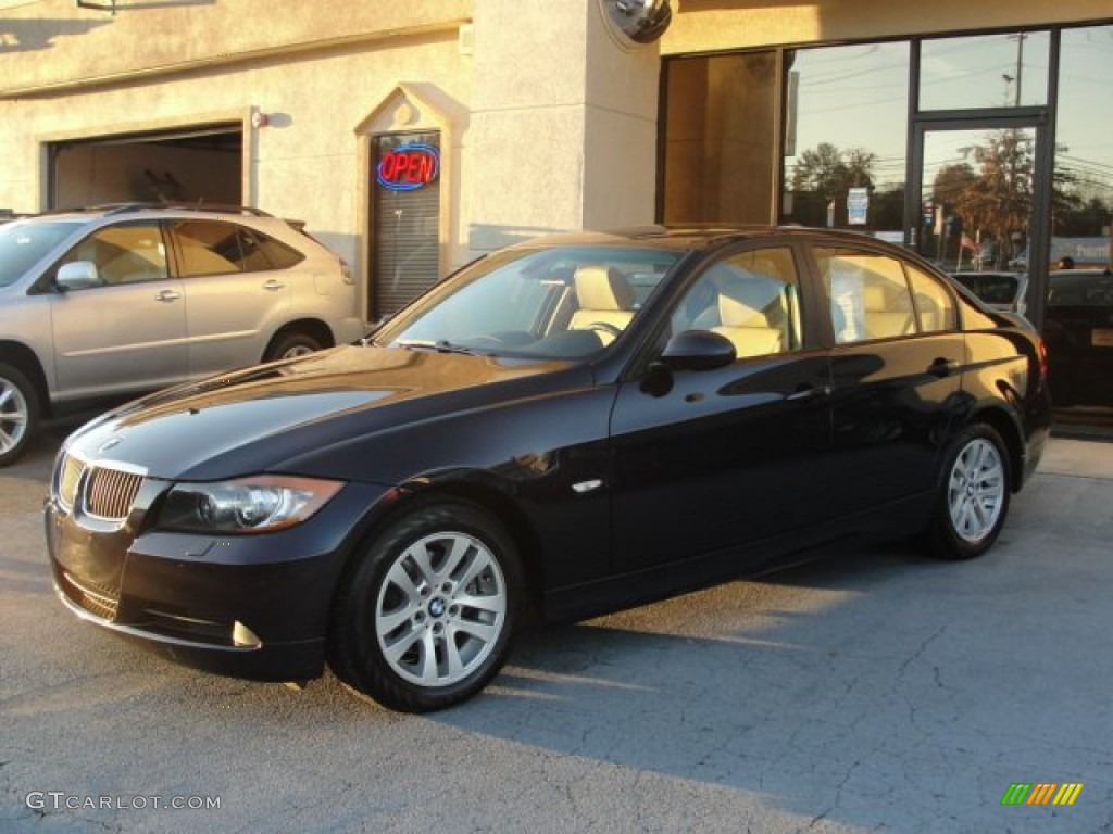 2006 3 Series 325xi Sedan - Monaco Blue Metallic / Beige photo #2