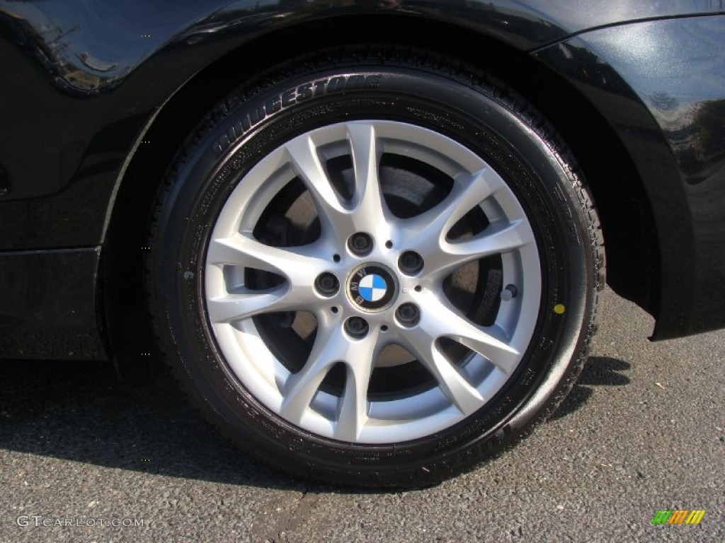 2008 1 Series 128i Convertible - Black Sapphire Metallic / Taupe photo #7