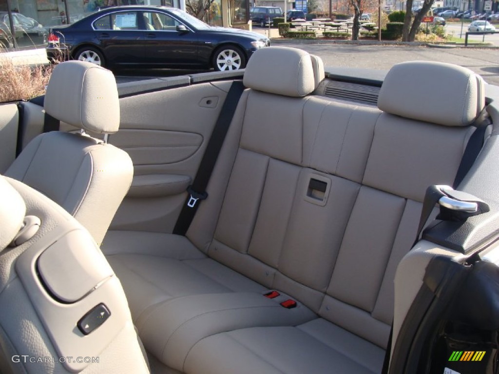 2008 1 Series 128i Convertible - Black Sapphire Metallic / Taupe photo #8