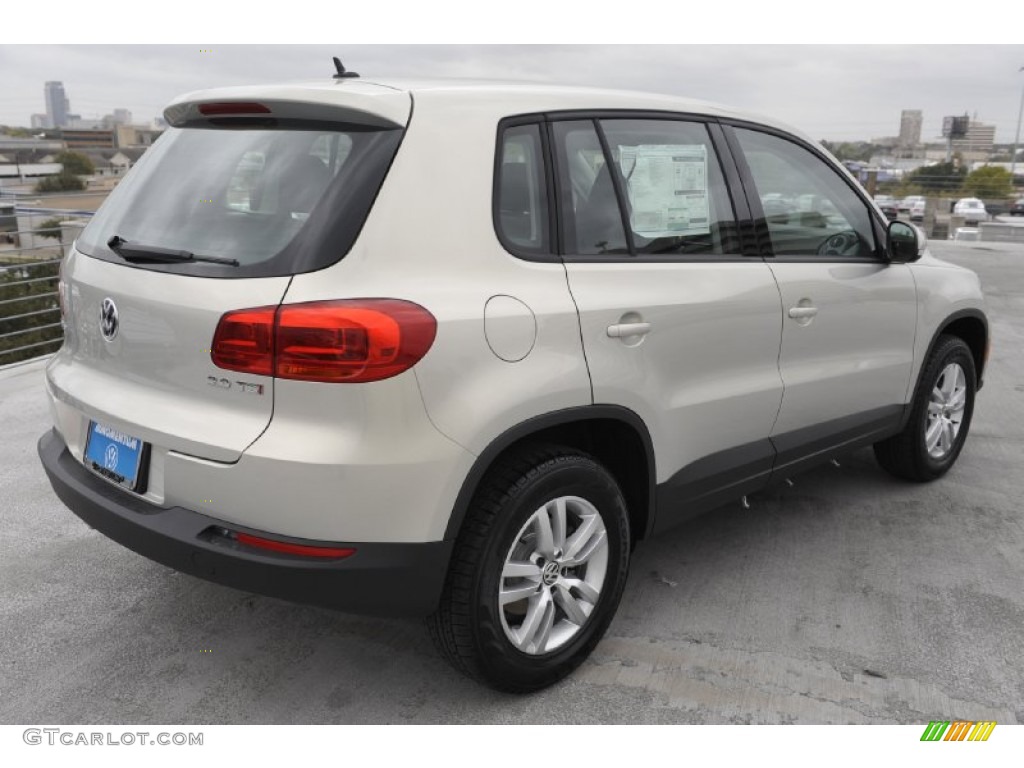 White Gold Metallic 2012 Volkswagen Tiguan S Exterior Photo #56783641