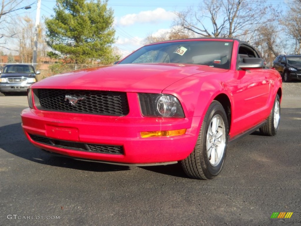 2007 Mustang V6 Premium Convertible - Torch Red / Dark Charcoal photo #1