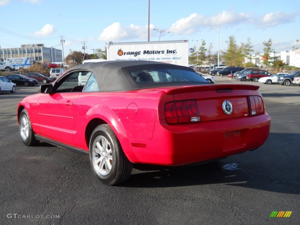 2007 Mustang V6 Premium Convertible - Torch Red / Dark Charcoal photo #3