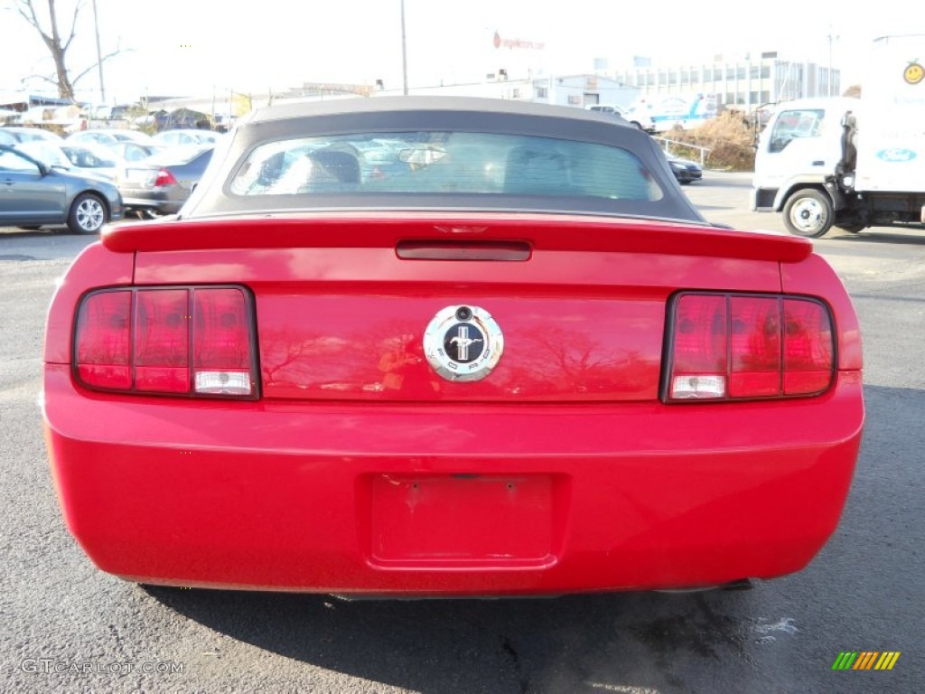 2007 Mustang V6 Premium Convertible - Torch Red / Dark Charcoal photo #5