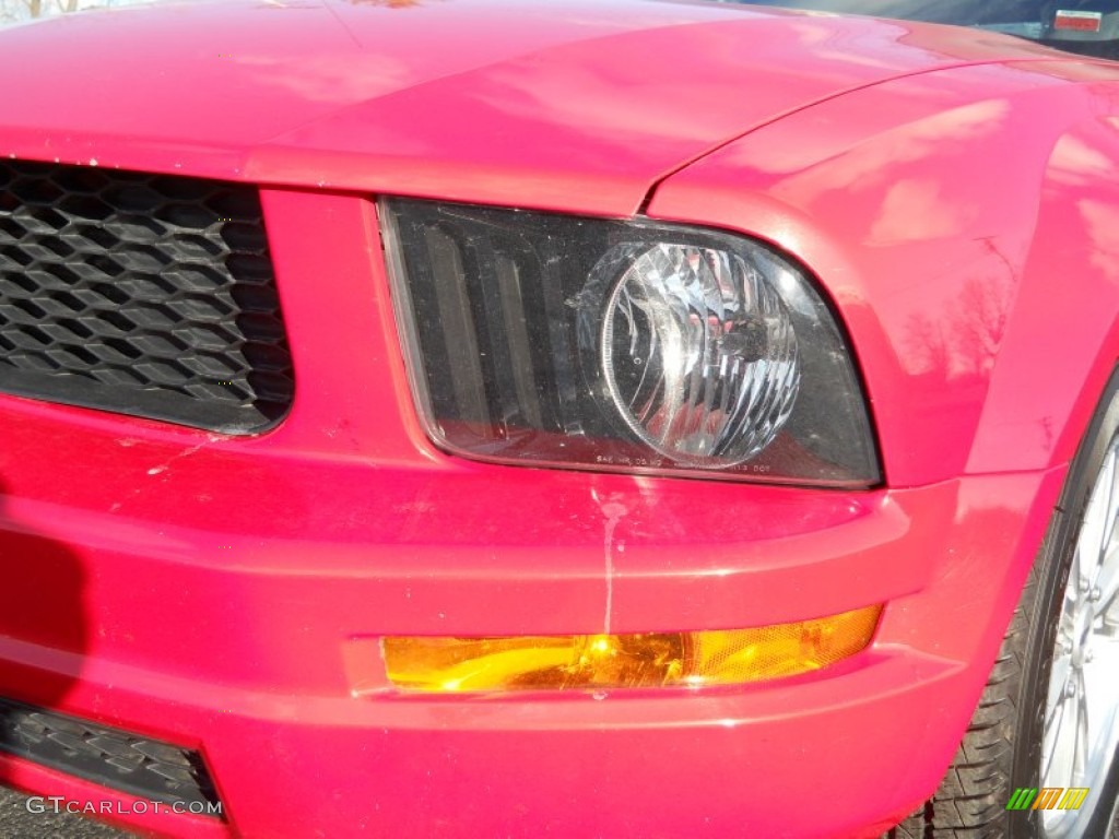 2007 Mustang V6 Premium Convertible - Torch Red / Dark Charcoal photo #6