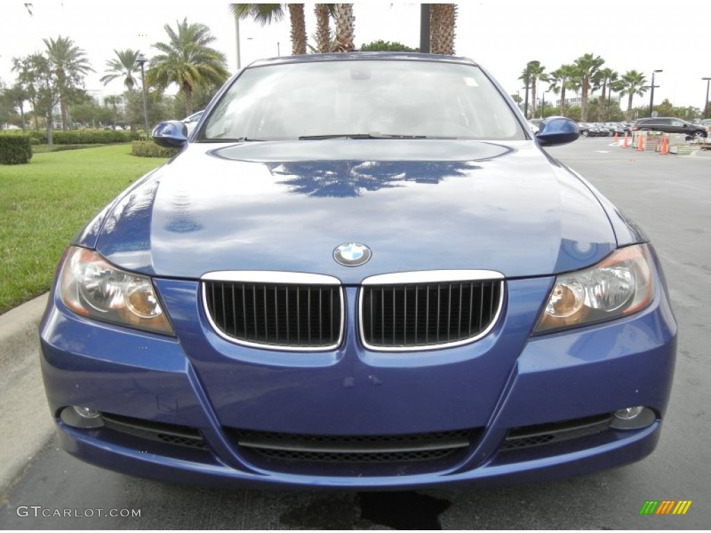 2007 3 Series 328i Sedan - Montego Blue Metallic / Black photo #3