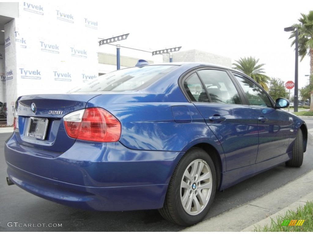 2007 3 Series 328i Sedan - Montego Blue Metallic / Black photo #6