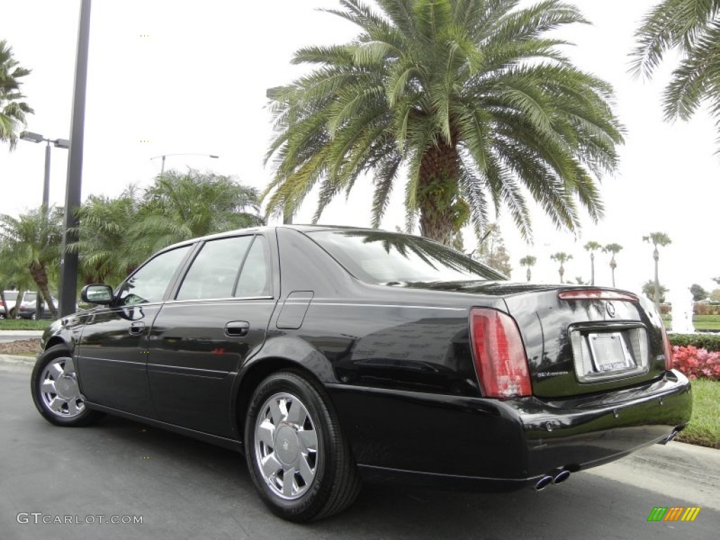 Sable Black 2001 Cadillac DeVille DTS Sedan Exterior Photo #56785671