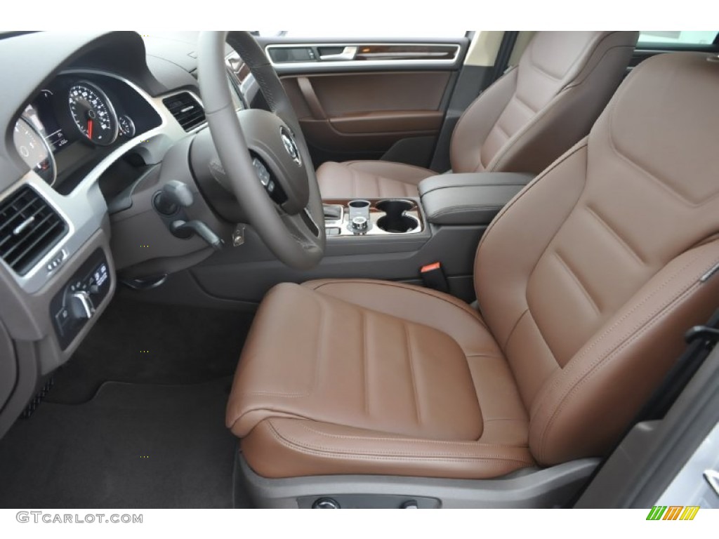 Saddle Brown Interior 2012 Volkswagen Touareg TDI Lux 4XMotion Photo #56785708