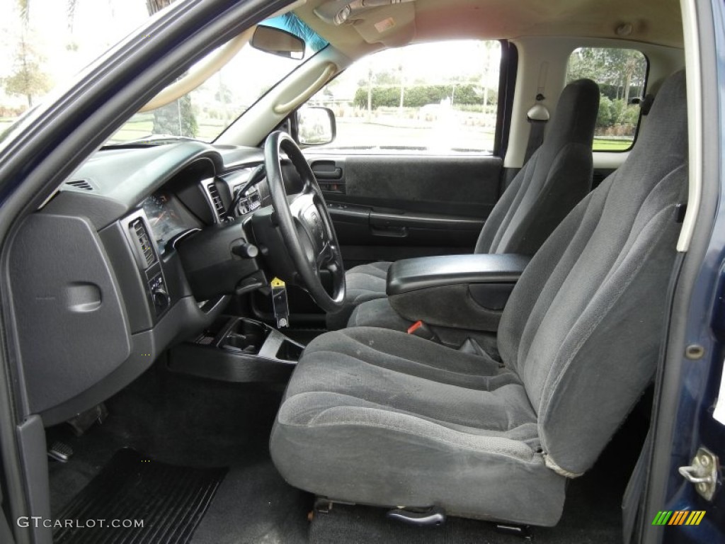 Dark Slate Gray Interior 2001 Dodge Dakota SLT Club Cab Photo #56786014