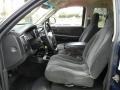 Dark Slate Gray 2001 Dodge Dakota SLT Club Cab Interior Color