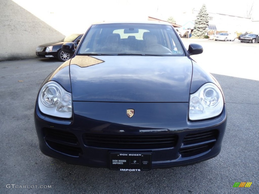 2004 Cayenne S - Lapis Blue Metallic / Havanna/Sand Beige photo #3