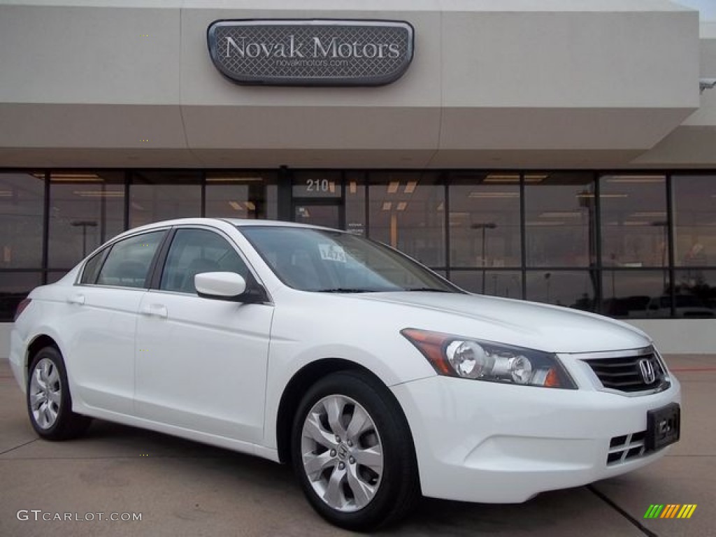 2008 Accord EX Sedan - Taffeta White / Gray photo #1