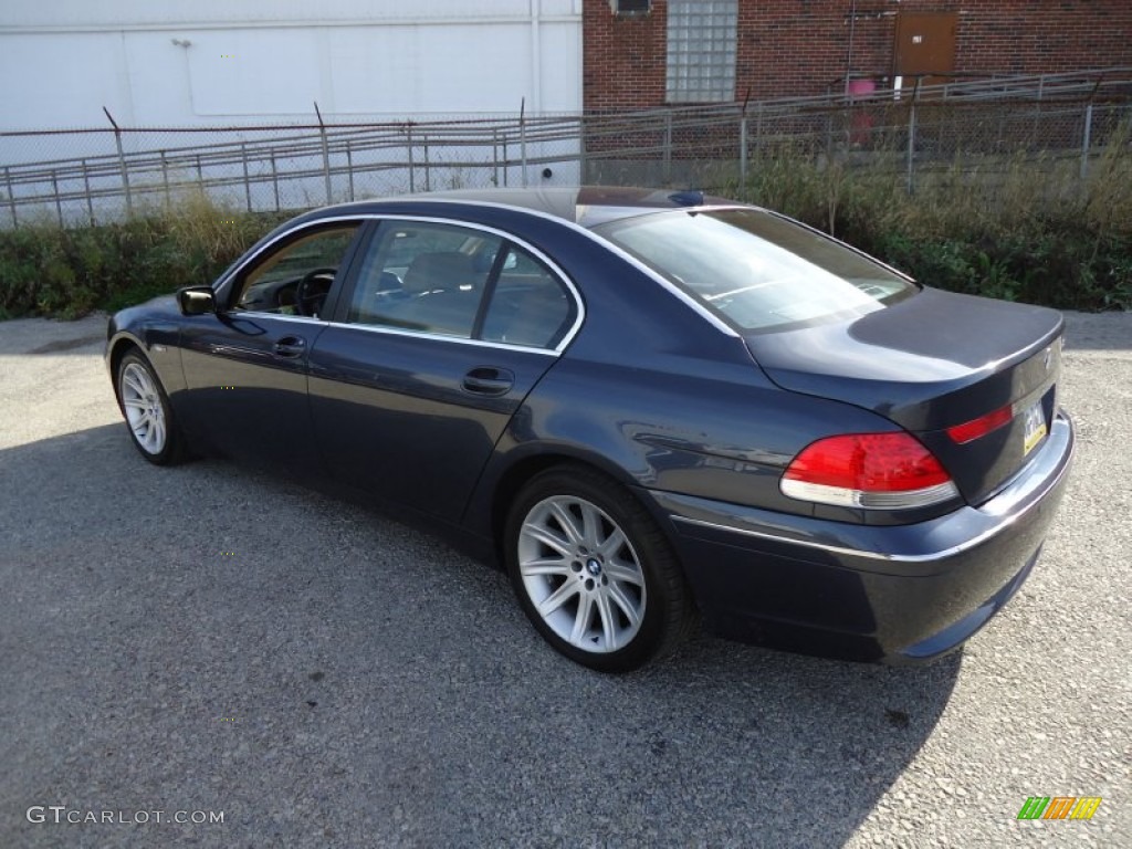 2002 7 Series 745Li Sedan - Toledo Blue Metallic / Natural Brown photo #10