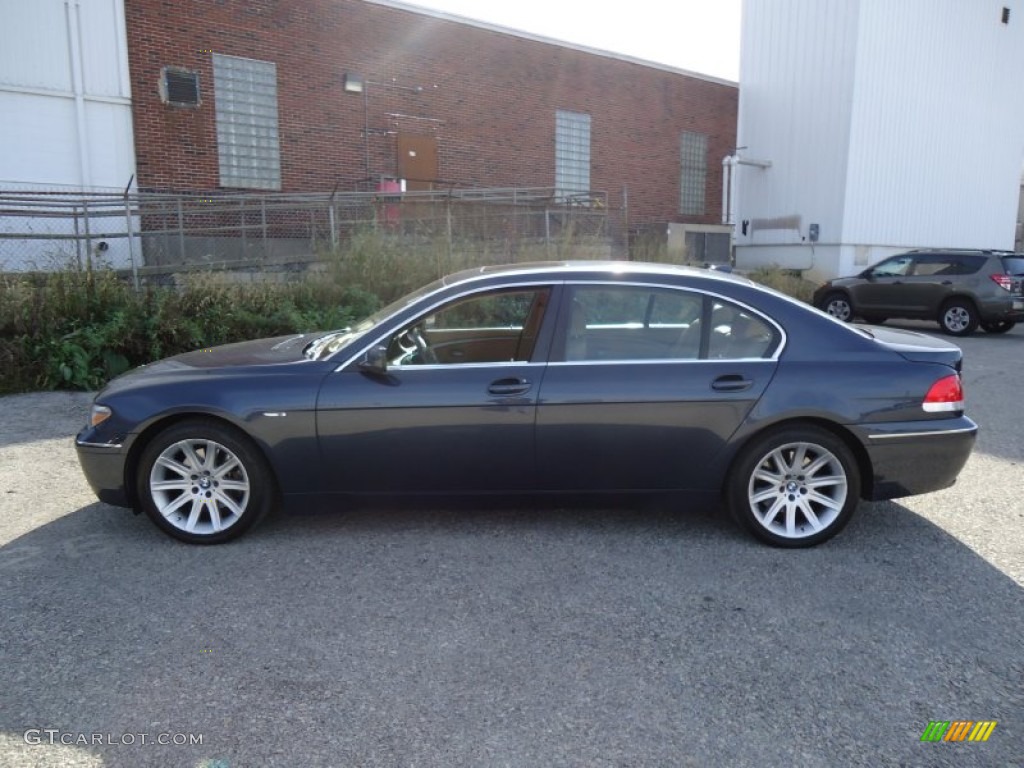 2002 7 Series 745Li Sedan - Toledo Blue Metallic / Natural Brown photo #11