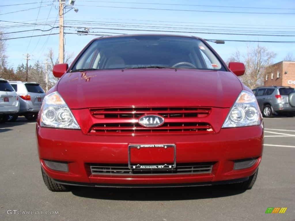 2009 Claret Red Kia Sedona Lx 56780768 Photo 2 Car