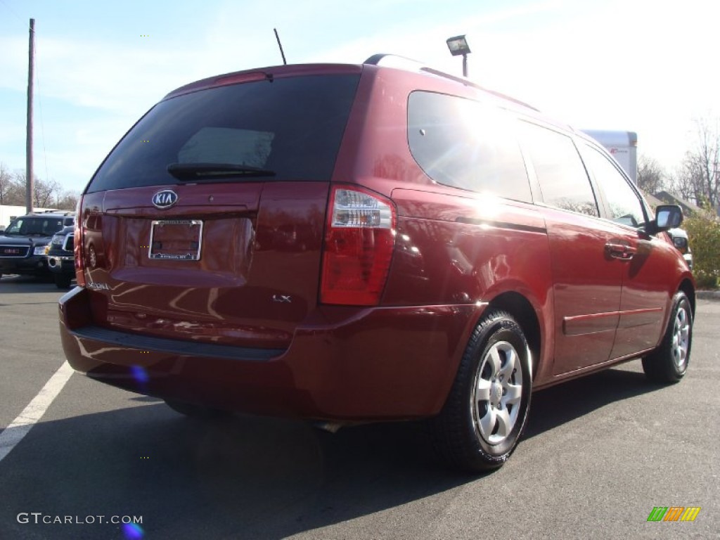 2009 Sedona LX - Claret Red / Gray photo #4