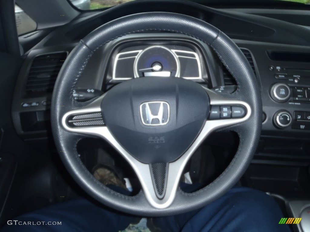 2010 Honda Civic LX-S Sedan Black Steering Wheel Photo #56789880
