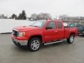 2010 Fire Red GMC Sierra 1500 SLE Extended Cab 4x4  photo #1