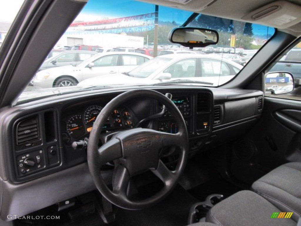 2003 Silverado 1500 LS Regular Cab - Light Pewter Metallic / Dark Charcoal photo #12