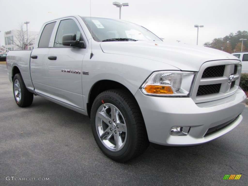 Bright Silver Metallic 2012 Dodge Ram 1500 Express Quad Cab Exterior Photo #56790909