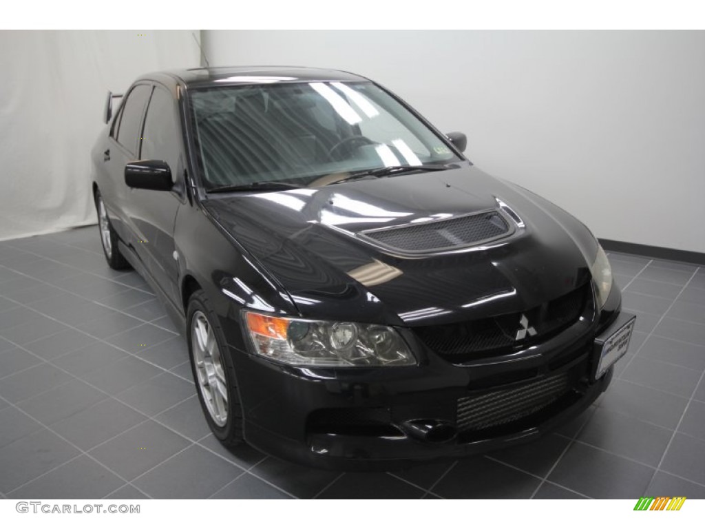 2006 Lancer Evolution IX - Tarmac Black / Black Leather photo #3