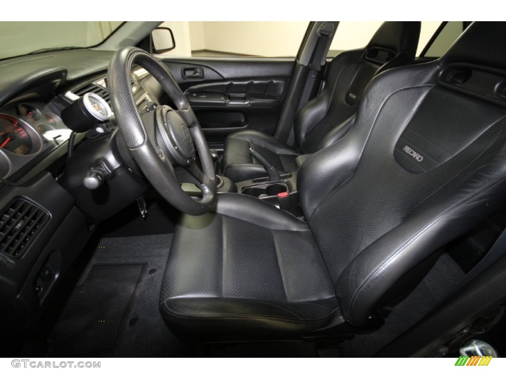 Black Leather Interior 2006 Mitsubishi Lancer Evolution IX Photo #56791092
