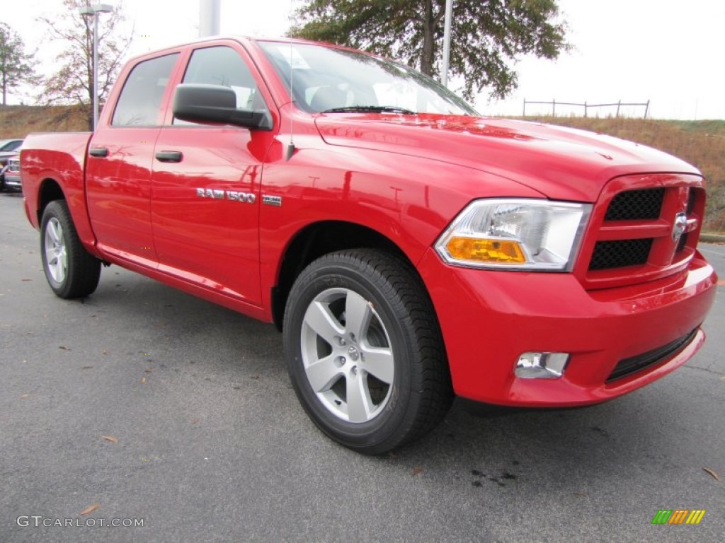 Flame Red 2012 Dodge Ram 1500 Express Crew Cab Exterior Photo #56791146