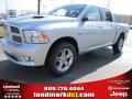 2012 Bright Silver Metallic Dodge Ram 1500 Sport Crew Cab  photo #1