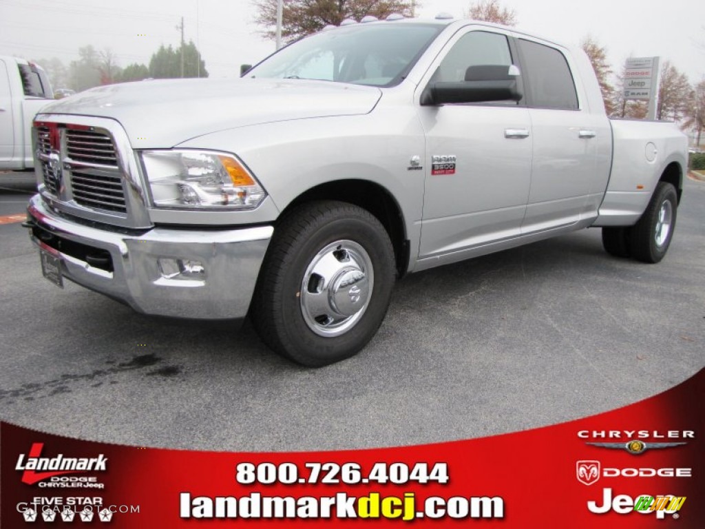 2012 Ram 3500 HD Big Horn Mega Cab Dually - Bright Silver Metallic / Dark Slate/Medium Graystone photo #1