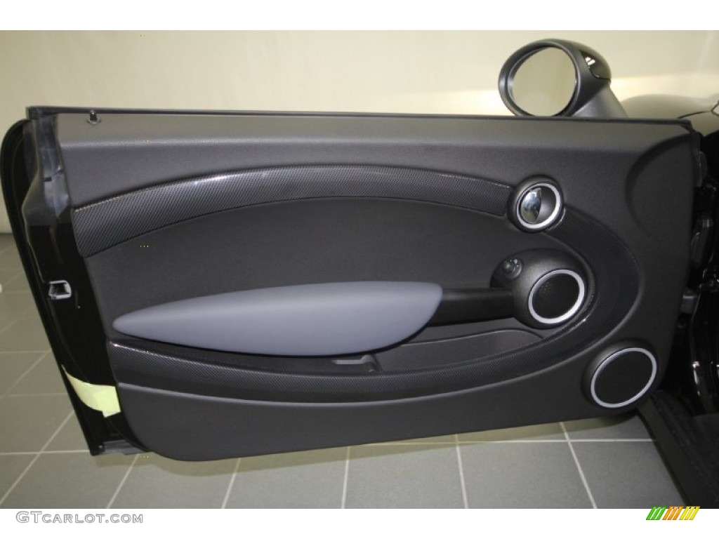 2012 Mini Cooper S Clubman Carbon Black Door Panel Photo #56792042