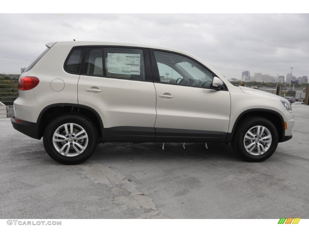 White Gold Metallic 2012 Volkswagen Tiguan S Exterior Photo #56792400